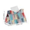 Unique Bargains Geometric Pattern Tissue Box Cover 1 Pc - 2 of 3