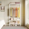 Orieon Heavy Duty Metal Clothes Rack 35"x18"x69" – Adjustable Shelves & Hanger Rod for Bedroom, Dorm, Laundry. - 3 of 4