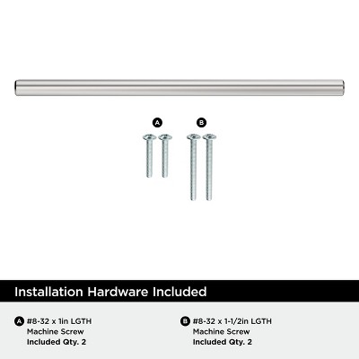 Polished Chrome 7" Bar Cabinet Pull with Mounting Hardware