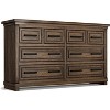 Jojoka Farmhouse 8 Drawer Dresser for Bedroom, 55" Rustic Wood Chest of Drawers with Easy Pull Handles, Vintage Storage Cabinet for Living Room - 2 of 4