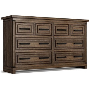 Dresser for Bedroom, Modern TV Cabinet for 55 inch TV with 8 Drawer, Closet Organizer & Clothes Storage, Easy Pull Handles - 1 of 4