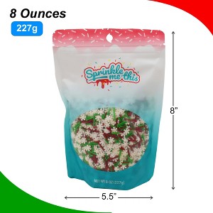 Sprinkle Me This – Jimmies and Snowflakes – Holiday Sprinkle Blend with Red & Green Jimmies and Snowflakes - 1 of 4