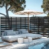 Dovelina Metal Outdoor Privacy Screen Freestanding Patio Decorative Screens - 4 of 4