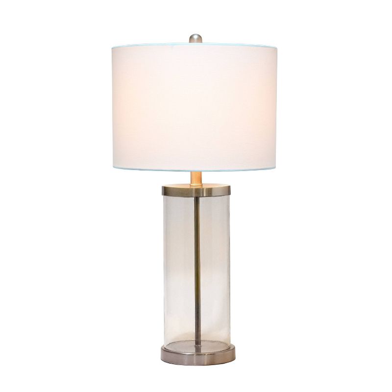 Entrapped Glass Table Lamp with Fabric Shade - Lalia Home, 3 of 10