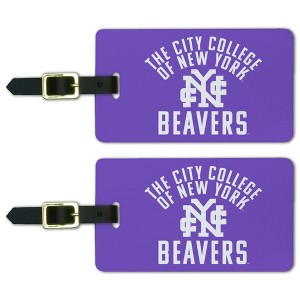 City College of New York Beavers Logo Luggage ID Tags Suitcase CarryOn Cards  Set of 2 - 1 of 4