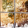 Unique Bargains Christmas Decorations for Windows and Home Christmas Window Clings Party Supplies White 1 Set - 3 of 4