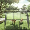 FURNIinspire Pet Crates and Houses, Large Foldable Cat Cage, Crate Exercise Place, Pet Fence Enclosure With Gate, Black, 32.67"*27.95"*5.9" - 2 of 4
