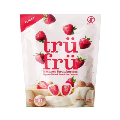 Tru Fru Hyper-Dried Strawberries & Crème Candy - 4.2oz