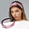 Unique Bargains Women's Velvet Knotted Headbands 1.2" Wide - 2 of 4