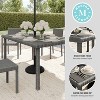 Martha Stewart Bedford 62" Indoor-Outdoor Patio Table with Engineered Wood Top in Rattan Wicker - 4 of 4