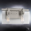 Urban Ambiance Luxury Modern Farmhouse Bath Fixture,  8-3/8"H x 14-7/8"W,  Brushed Nickel Finish, UHP2453 - 3 of 4