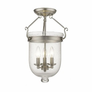 Livex Lighting Jefferson 3 - Light Flush Mount in  Brushed Nickel - 1 of 1
