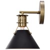 Nuvo Lighting Outpost 1 - Light Sconce in  Matte Black/Burnished Brass - 2 of 4