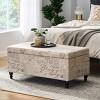 Elegant Upholstered Storage Ottoman Bench with Hidden Compartment for Living Room or Bedroom 42" Wide –3irtyhousy - 2 of 4