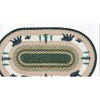 Earth Rugs Bear Timbers Oval Rug – 27"x45" Handcrafted Jute Mat with Rustic Lodge Design and Braided Texture - 2 of 3