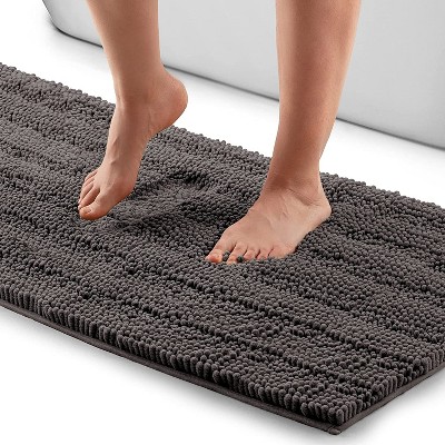 long gray bathroom rug