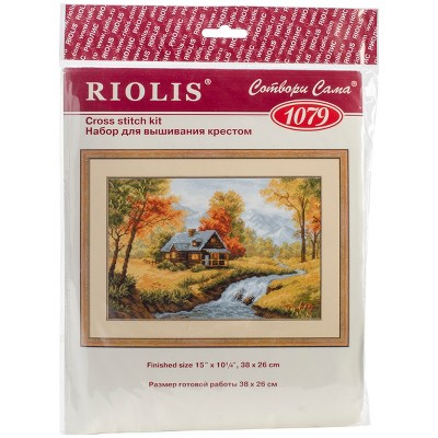 RIOLIS Counted Cross Stitch Kit 15"X10.25"-Autumn View (14 Count)