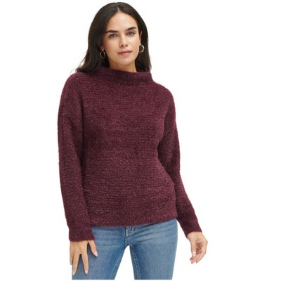Calvin Klein Womens Funnel Neck Pullover Sweater