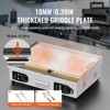 VEVOR Commercial Electric Griddle, 2800W Countertop Flat Top Grill, 122℉-572 ℉ Adjustable Temp, 25.98x15.75x0.39in Stainless Steel Griddle Grill - 3 of 4