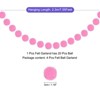 Unique Bargains Party Decoration 24 Felt Balls Hanging Garland 4 Pcs - 2 of 4