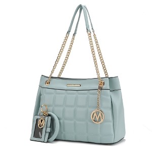 MKF Collection Mabel Quilted Women’s shoulder Bag & Bracelet Keychain with a Credit Card Holder by Mia K - 1 of 4