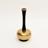 Gulches Decorative Vase - Modern Gold & Black Minimalist Table Accent (8x8x16") - 4 of 4