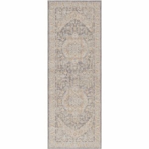Hauteloom Ulubey Distressed Gray Area Rug - 1 of 4