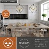 VAXCEL Anson 1L Integrated LED Geometric Matte Black and Gold Contemporary Pendant Light - 2 of 4