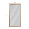 SEVOBAL Full Length Mirror with Artificial Wood Frame Elegant Design Explosion Proof Glass for Bedroom Living Room, Copper, 70.86"*31.5"*1.18" - 2 of 4