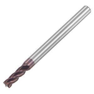 Unique Bargains HRC55 Carbide AlTiN Coated 4 Flutes Square Nose End Mill - 1 of 4
