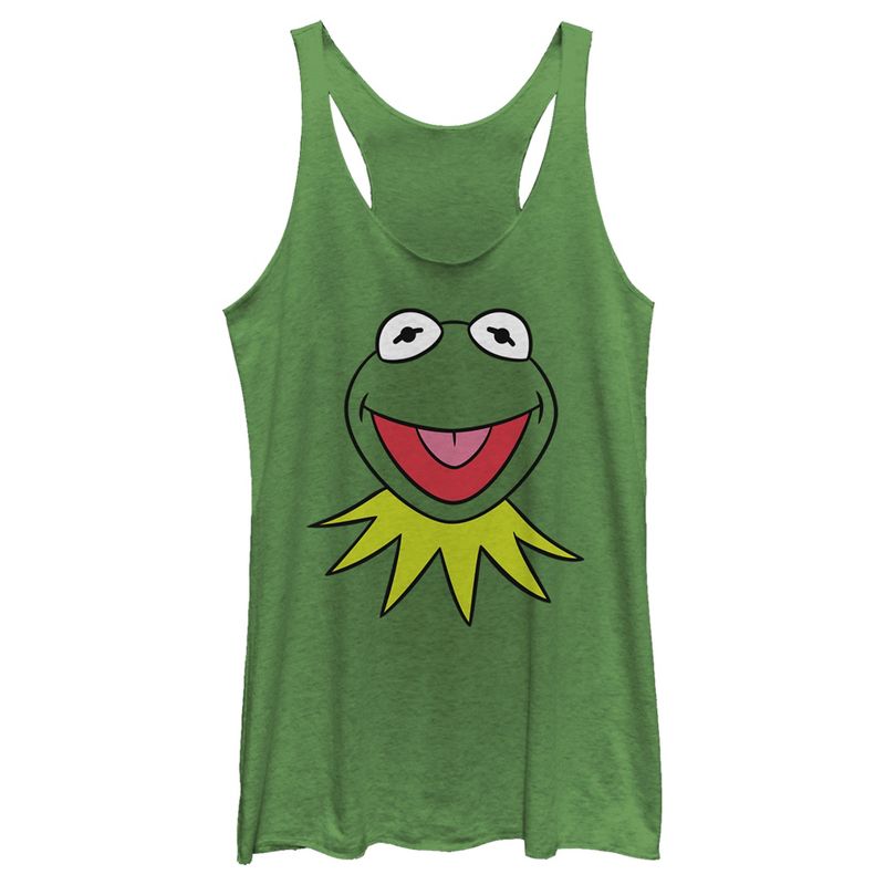 Women's The Muppets Kermit Costume Tee Racerback Tank Top, 1 of 5
