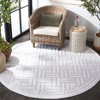 Stella STA130 Power Loomed Indoor/Outdoor Area Rugs - Ivory - 6'7"x6'7" - Safavieh - 3 of 4