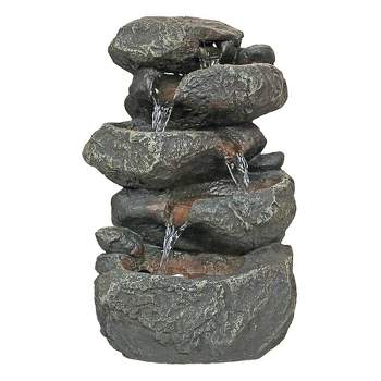 Design Toscano Anchor Falls Cascading Garden Fountain - Multicolored