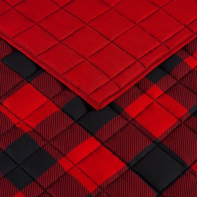 Alex Buffalo Check Plaid Printed Quilt Set - Serta, 3 of 5