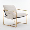 Ridstar Modern Accent Chair and Armchairs with Upholstered For Living Room-Beige - 2 of 4