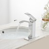 BWE Waterfall Single Hole Single-Handle Low-Arc Bathroom Sink Faucet With Pop-up Drain Assembly - 4 of 4