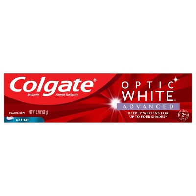 Colgate Optic White Advanced Teeth Whitening Toothpaste - Icy Fresh - 3.2oz