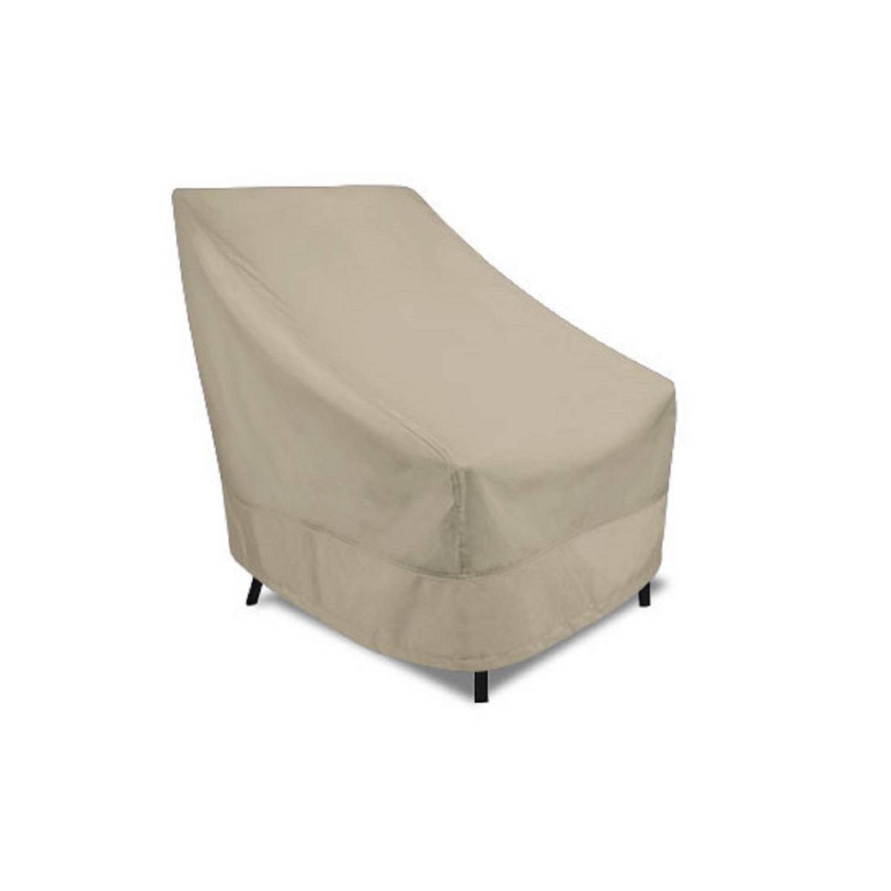 Photos - Furniture Cover Meridian 25.5" x 33.5" x 34" High Back Patio Chair Cover Khaki 