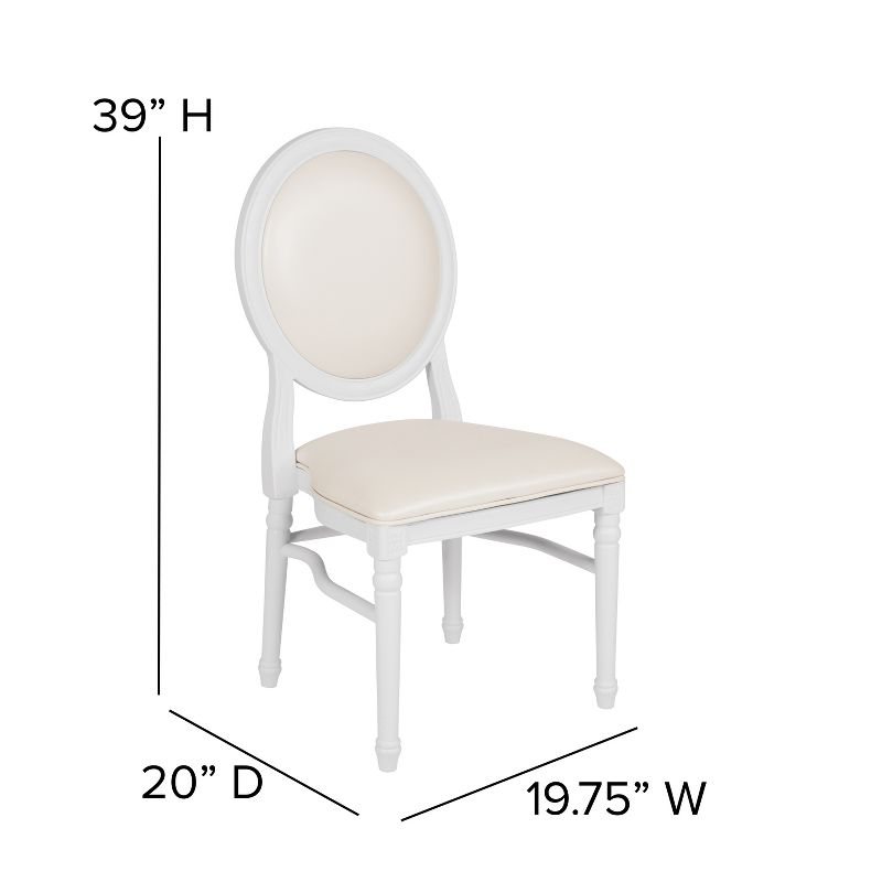 Flash Furniture HERCULES Series 900 lb. Capacity King Louis Dining Side Chair, 5 of 12