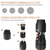Pellebant 45lbs Patio Umbrella Base w/Wheels- Heavy Duty Outdoor Patio Market Umbrella Stand - 4 of 4