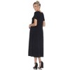 Women's Short Sleeve Asymmetrical Waist Maxi Dress - White Mark - 4 of 4
