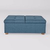 Yves Double Opening Oversized Storage Ottoman - CorLiving - 2 of 4
