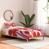Deny Designs Maritza Lisa Red and Pink Floral Pattern Comforter Set Red - 2 of 3