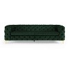 MINIMORE Modern Style Ghaleb 93.3"W  3Seater Square Arms Chesterfield Sofa - 4 of 4