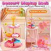 Skirfy Tea Party Set for Girls, 50PCS Tin Pretend Toy with Kitchen Play Set Accessories, Hair Hoop & Carrying Case, Gift for Ages 3-6, Pink - 3 of 4