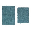 Bell Flower Collection Cotton Floral Pattern Tufted Bath Rug Set Pack of 2 - Home Weavers - 2 of 4