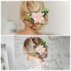 Unique Bargains Women's Styling Simulated Flowers Hair Clip Comb 1 Pc - 4 of 4