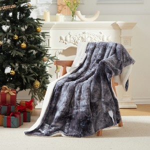 Heated Electric Throw Blanket, Fast Heating Electric Blankets with 5 Heating Levels,4 Hours Auto Off, ETL Certified Soft Thicken Faux Fur Heat Throws - 1 of 4