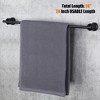 WOWOW 24 in. Towel Bar Bathroom Wall Mounted Stainless Steel Bathroom Towel Rack and Towel Holder in Brushed Nickel - 2 of 4