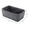 REGALWOVEN Odorless Cotton Rope Handcrafted Compact Size Multiple Use Open Storage Bins 3 Pcs - 3 of 4